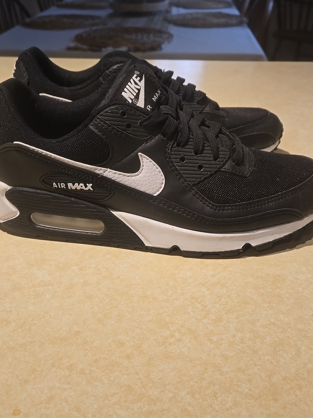 Nike Black and White Air Max Sneakers
